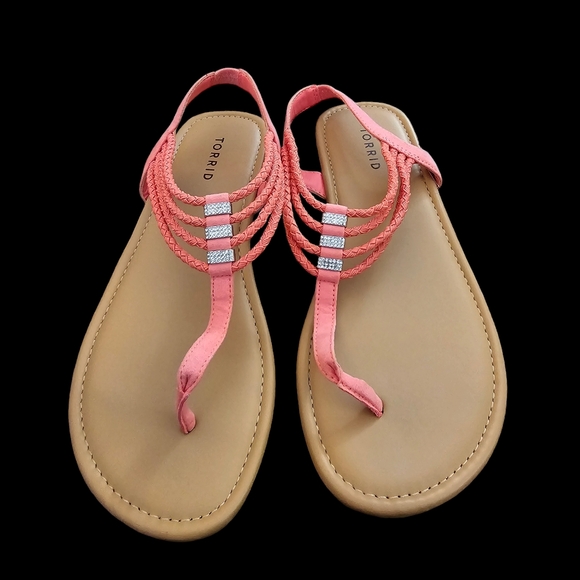 Torrid Braided Rhinestone Slingback Sandal WIDE WIDTH - Picture 2 of 6